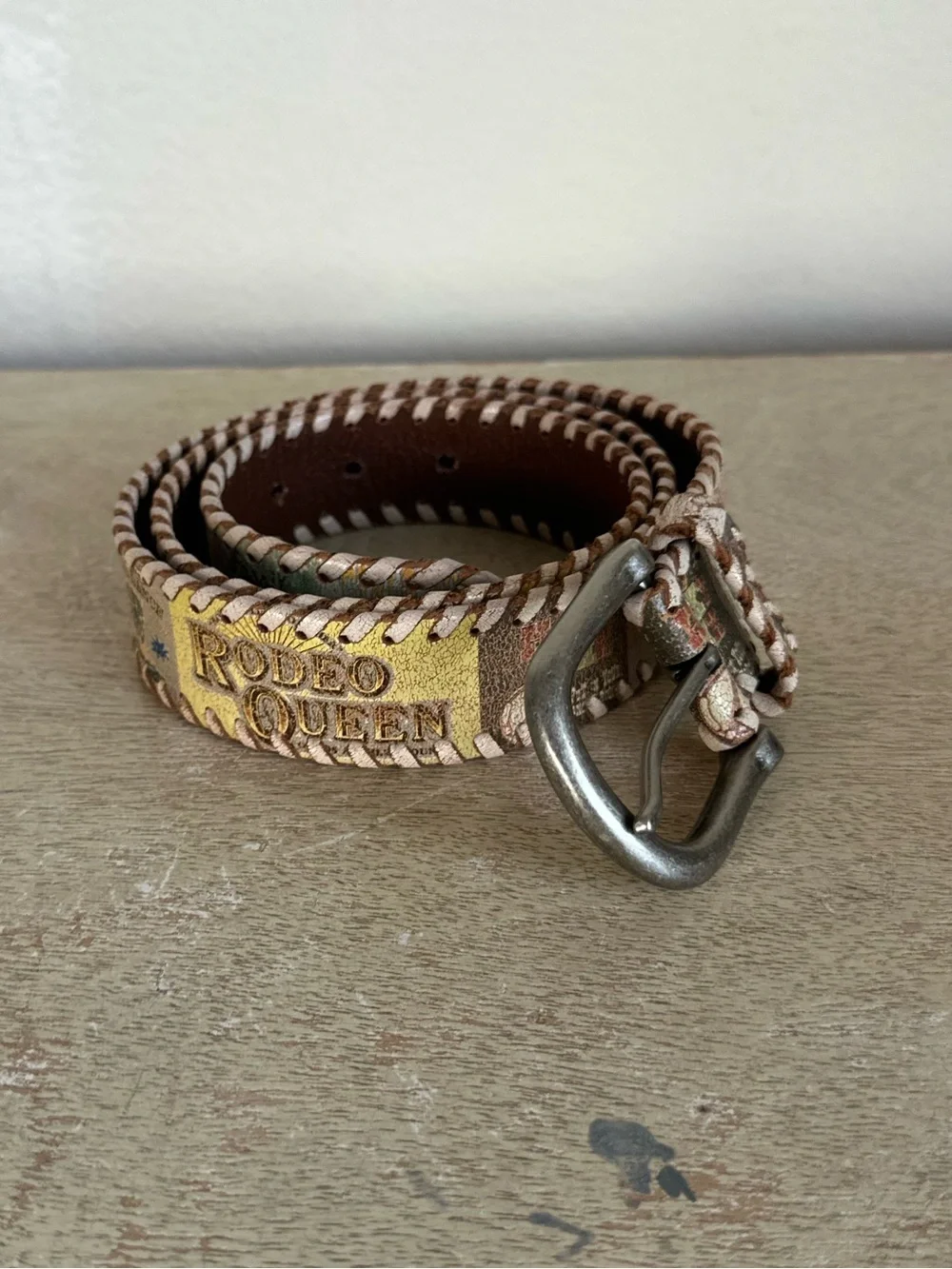 Y2K Fossil Western Leather Belt